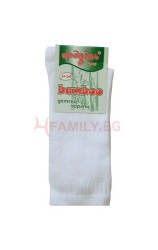 Бели чорапи БАМБУК, размери 23 - 38