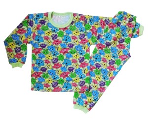 Детска пижама памук Пиленца, размер 80-86см 