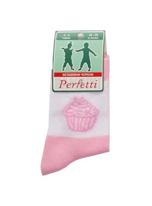Детски чорапи Кексче светлорозови, размер 26 - 33