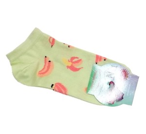 Чорапи терлик с мотив Банани, размер 36-40